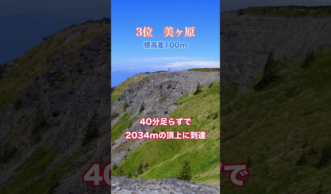 簡単に登頂できる日本100名山5選　#絶景 #登山#日本百名山