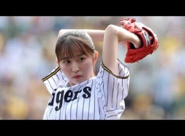 ⚾✨佐藤佳奈アナ、甲子園で豪快始球式！ショーパン＆背番号8姿にどよめき👏🌟