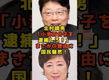 ㊗️30万再生!!北村晴男が「小池百合子を逮捕しろ！」まさかの理由に国民騒然！#北村晴男#小池百合子#政治#shorts