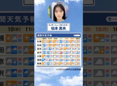 【週間天気】今週の天気は？#通勤タイパ #今週の天気