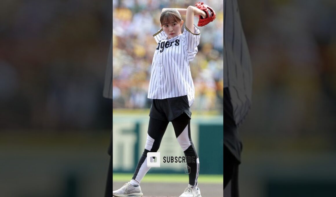 人気女子アナが大胆ワインドアップ　場内どよめき…豪快投球に“倒れ込み”で赤面