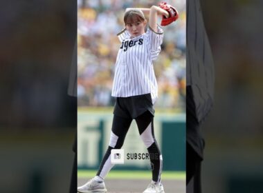 人気女子アナが大胆ワインドアップ　場内どよめき…豪快投球に“倒れ込み”で赤面
