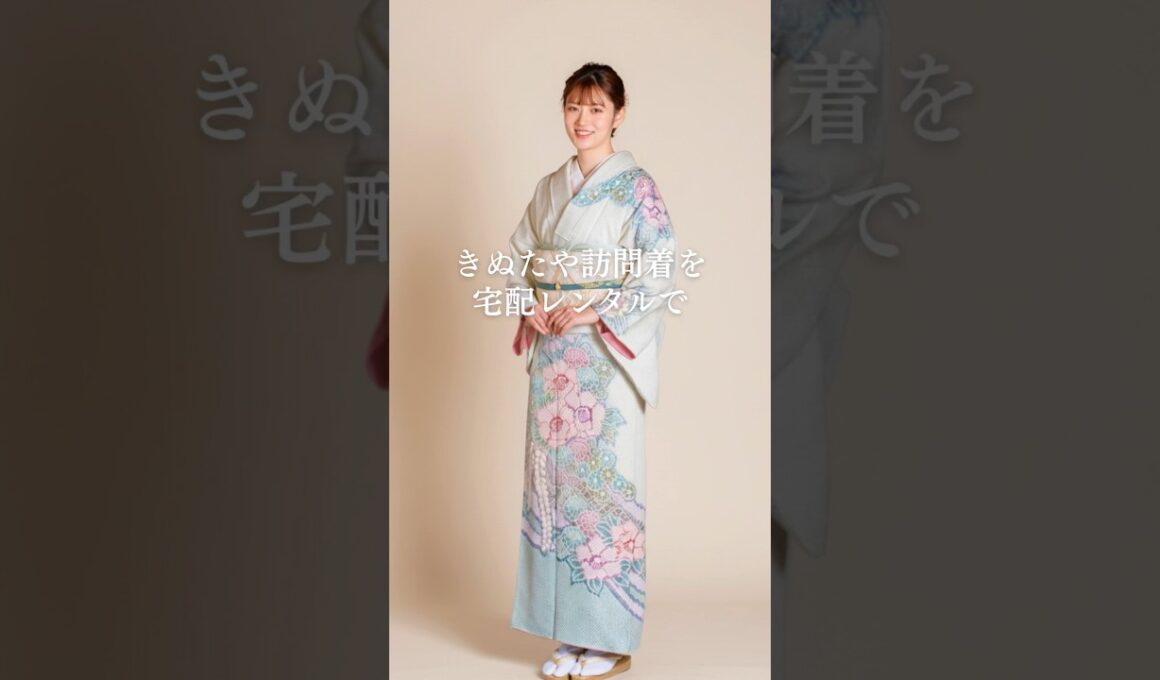 きぬたや訪問着を宅配レンタルしませんか【フルセットレンタル】全国送料無料#訪問着レンタル#着物レンタル#きぬたや#和凛#shorts