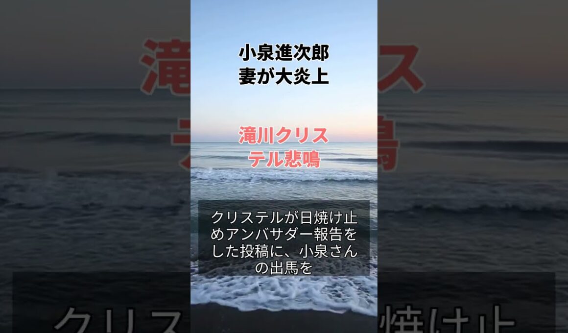 小泉進次郎妻が大炎上、滝川クリステル悲鳴