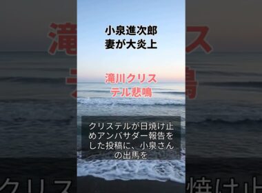 小泉進次郎妻が大炎上、滝川クリステル悲鳴