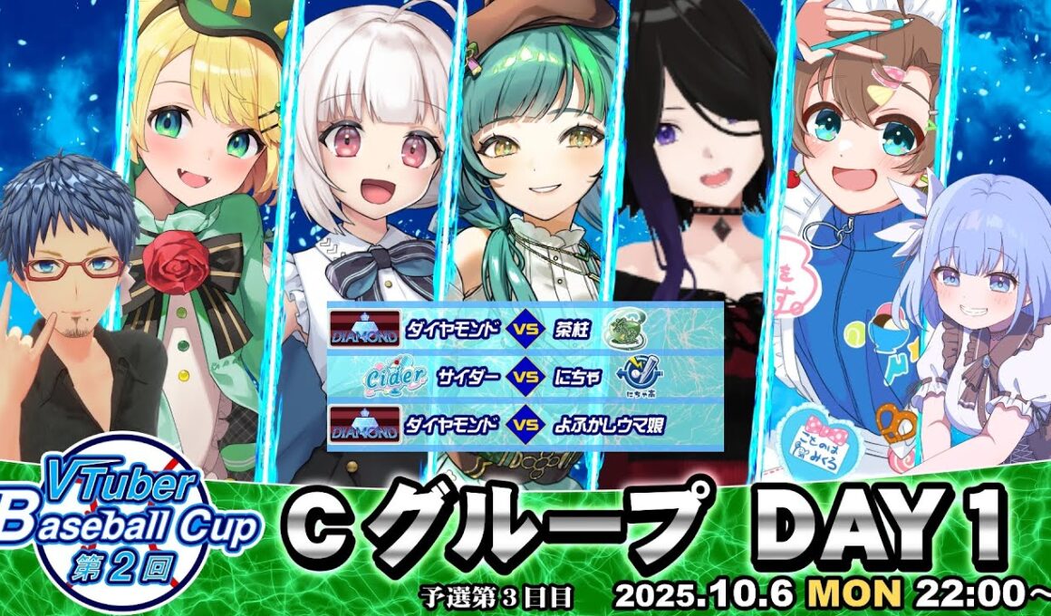 【#VBC2025 #パワプロ2025】 VTuber Baseball Cup 2025 第3日目 Cグループ #vtuber #パワプロ