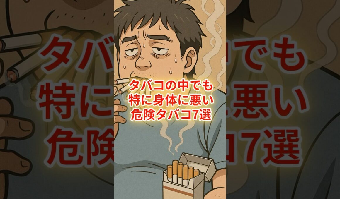 タバコの中でも特に身体に悪いタバコ7選