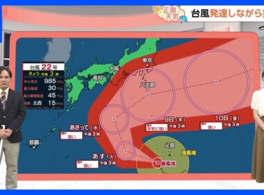 【10月7日 関東の天気】台風いつ、どこに向かう？｜TBS NEWS DIG