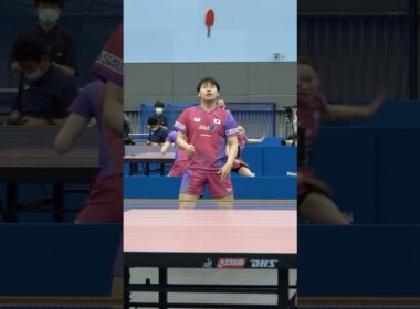 世界卓球に向け気合い十分の #松島輝空 そしてぐるぐる🌀🏓 #shorts