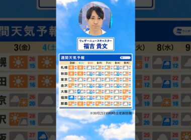 【週間天気】今週の天気は？#通勤タイパ #今週の天気