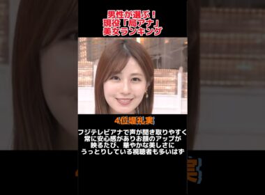 男性が選ぶ「可愛いすぎる女子アナ」ランキング！#shorts #ランキング #芸能人 #モデル #女優 #タレント #雑学