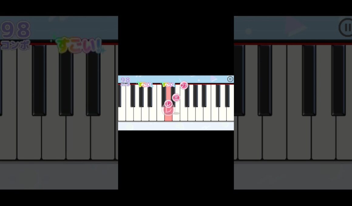 音楽リズムゲーム1572.懐メロ.デリケートに好きにして.太田貴子. #piano #リズムゲーム
