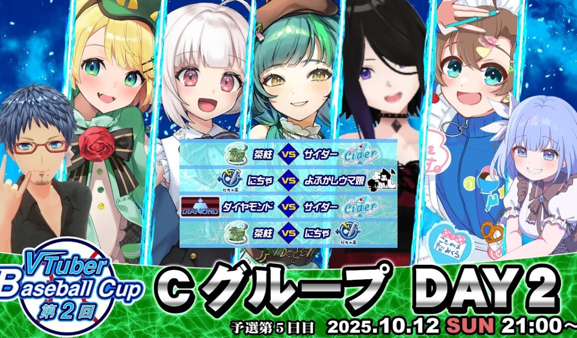【#VBC2025 #パワプロ2025】 VTuber Baseball Cup 2025 第5日目 Cグループ #vtuber #パワプロ