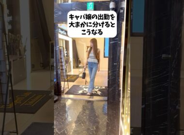 キャバ嬢の出勤を大まかに分けるとこうなる #キャバ嬢 #あるある #シュール @x.x_fox_x.x