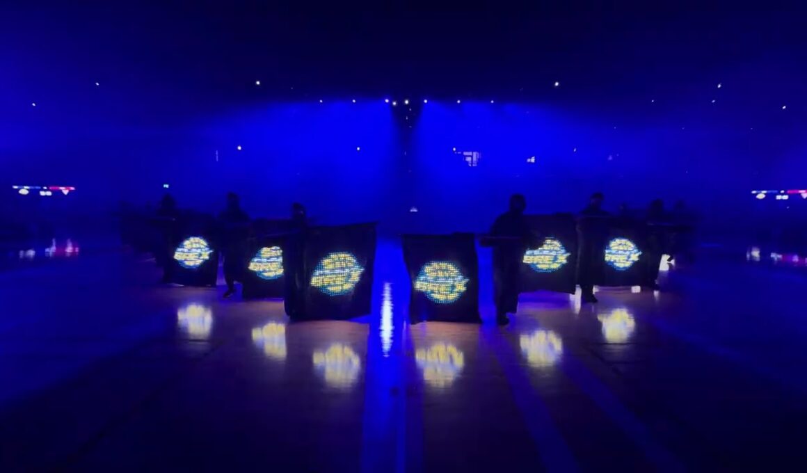 B.LEAGUE CHAMPIONSHIP 2023-24 UTSUNOMIYA BREX Opening Ceremony - LED VISION FLAG part Rehearsal