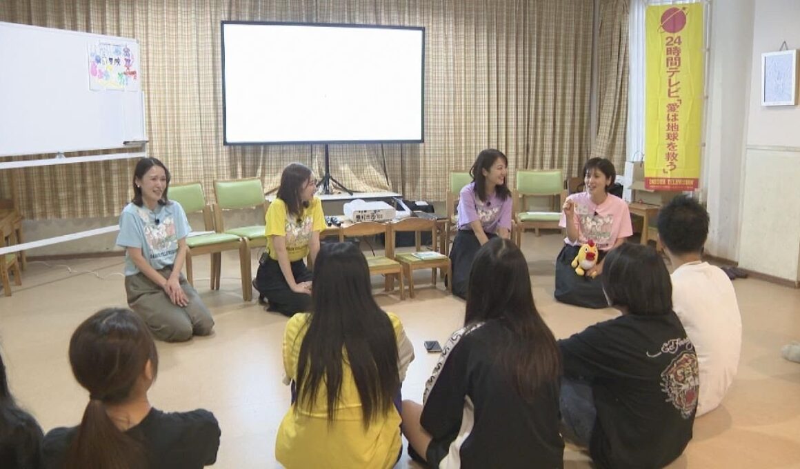 アナウンサーらが絵本の読み聞かせ　24時間テレビの寄付金活用　名古屋・中村区の児童養護施設