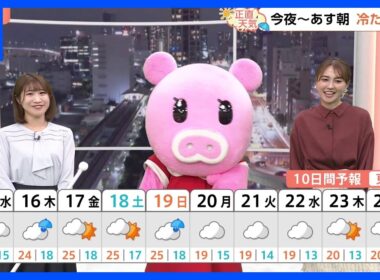 【10月15日 関東の天気】冷たい雨 朝が本降り｜TBS NEWS DIG