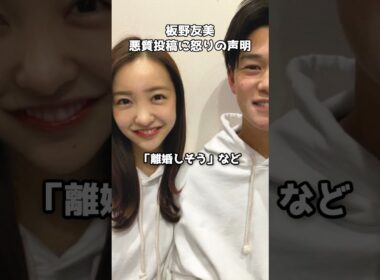 板野友美がSNS中傷に直接警告 #shorts #板野友美