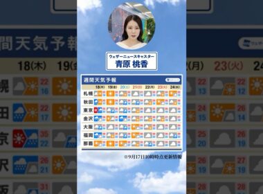 【週間天気】今週の天気は？#通勤タイパ #今週の天気