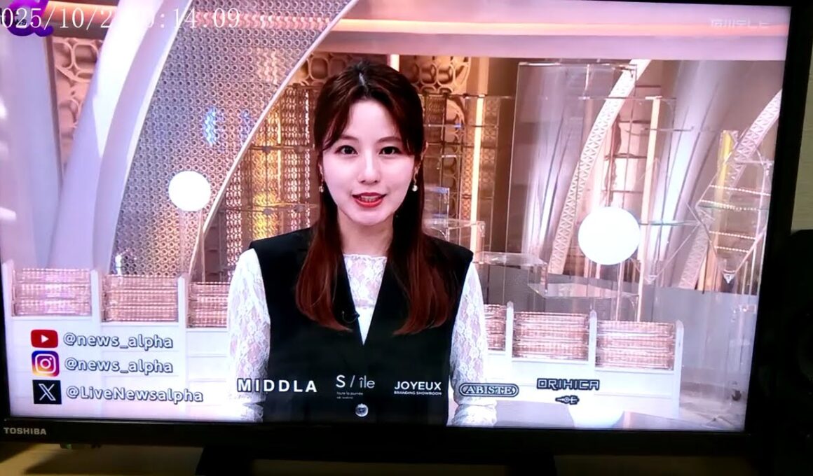 LIVE　NEWS　a　明日の天気　堤礼実アナ　他