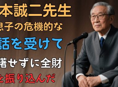 【🩵🩵🩵老年物語】藤本誠二先生は息子の危機的な電話を受けて、躊躇せずに全財産を振り込んだ。