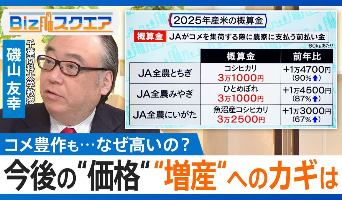 コメ豊作なのになぜ価格は高止まり？ “減反政策”が生み出した「生産基盤の脆弱化」 増産は実現可能なのか【Bizスクエア】