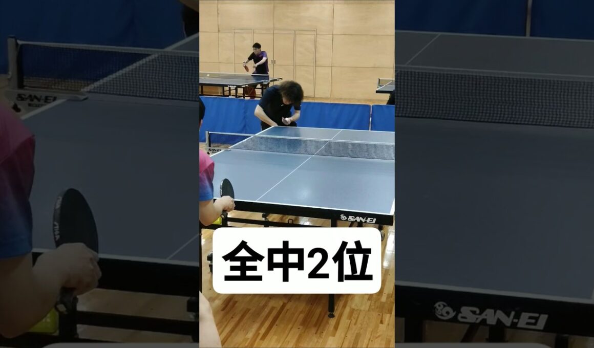【全中2位】全国中学校卓球大会団体戦準優勝卓球選手の卓球好プレー🏓#shorts