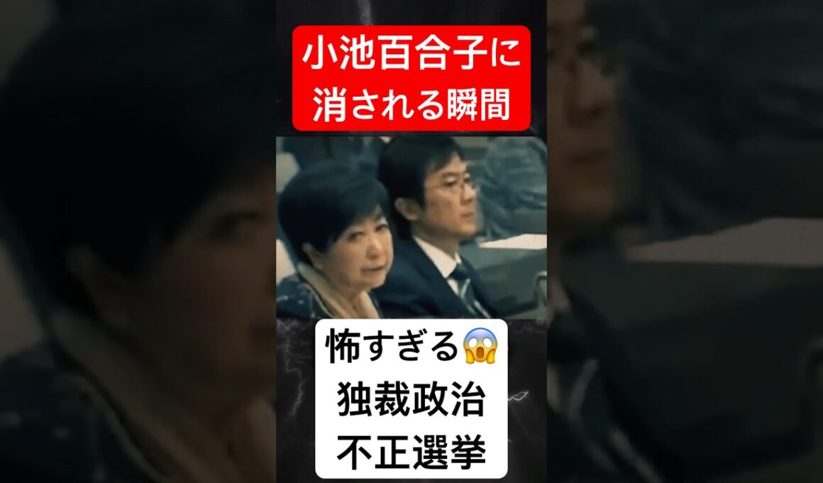 独裁者に消される瞬間 怖すぎる #小池百合子 #自民党 #政治 #移民 #財務省