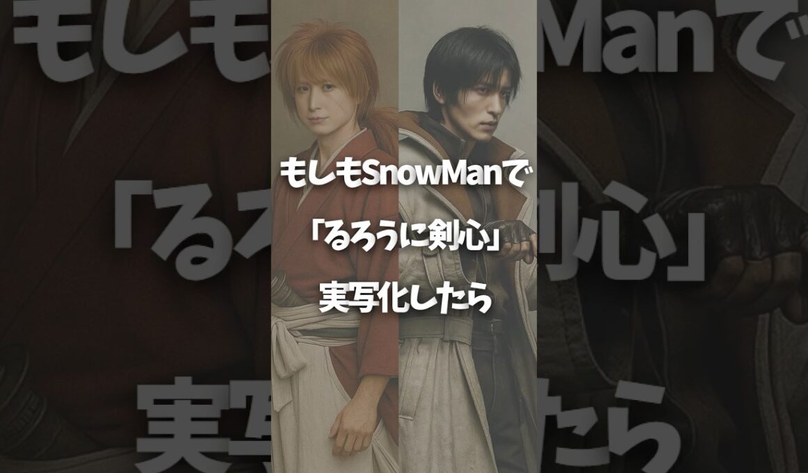スノーマンが「るろ剣」やるとしたら #snowman #佐久間大介 #岩本照 #目黒蓮 #るろうに剣心