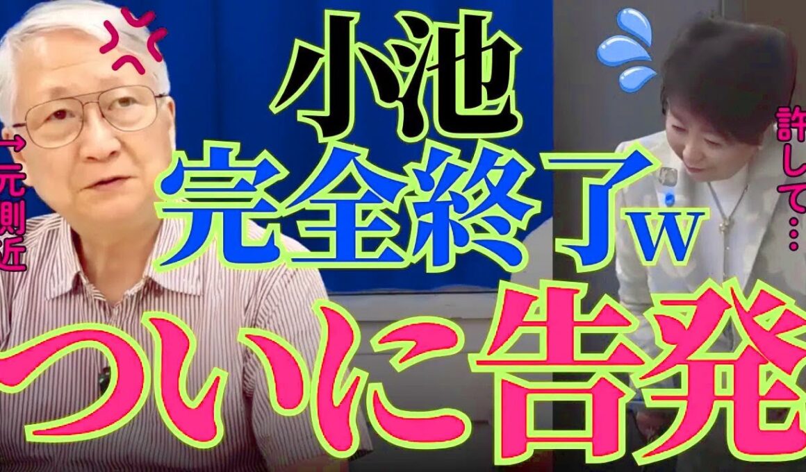 小池百合子が大慌て‼︎元側近に全部バラされて逮捕が確定しました【小池都知事　都民ファースト　青山繁晴】 mp4