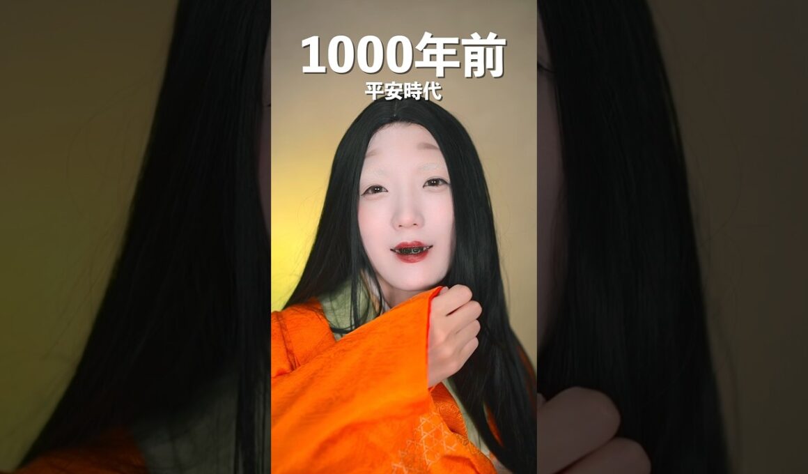 昔のメイク4000年分を1人で再現してみたら…         #shorts