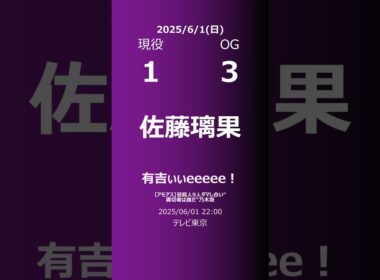 【明日の乃木坂】現役・OG 2025/06/01 #shorts #乃木坂46 【番組出演】