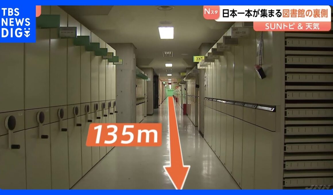 地下8階まで書庫がずらり！日本イチ本が集まる国会図書館の裏側　地震対策にカビ対策も【SUNトピ】｜TBS NEWS DIG