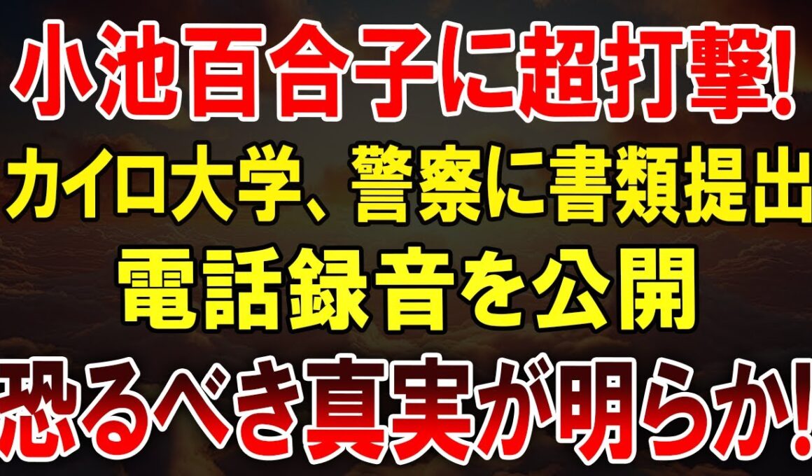 小池百合子、カイロ大学卒業は“完全な嘘”だった！？税金で隠蔽の疑惑」