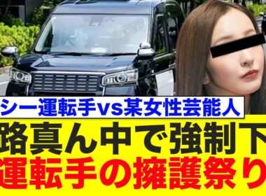 タクシー運転手が道路の真ん中で強制下車させるも、なぜか擁護される事態にwww