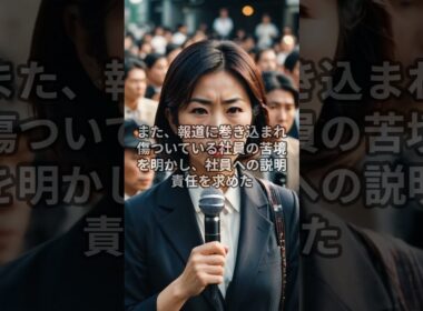 宮司アナ、声を震わせて会社への提言を表明#宮司愛海#フジテレビ#中居正広