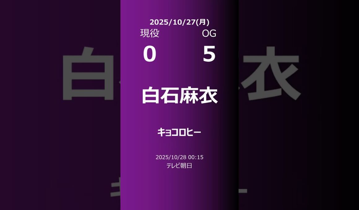 【明日の乃木坂】現役・OG 2025/10/27 #shorts #乃木坂46 【番組出演】