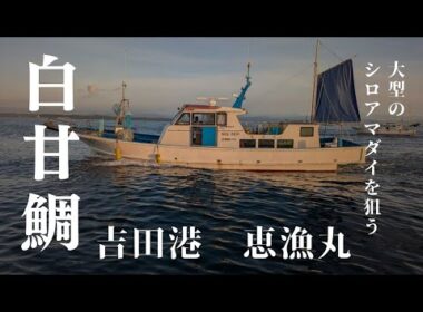 【吉田港　恵漁丸】どうしても50cmオーバーのシロアマダイが釣りたい