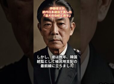 一万円札の偉人！伊藤博文が近代日本建設で残した「最大の功績と過ち」 #伊藤博文 #初代総理大臣 #大日本帝国憲法