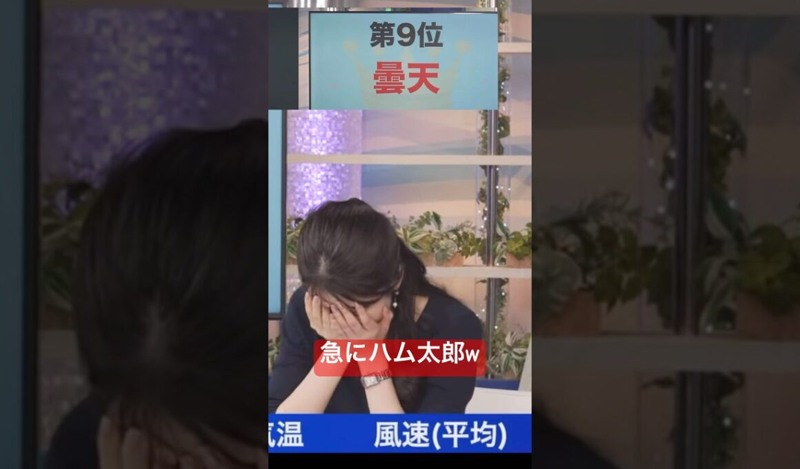急にハム太郎やり始めてしまうお天気お姉さんw #駒木結衣　#残業