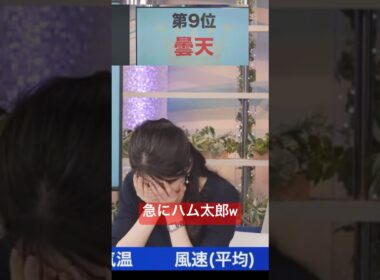 急にハム太郎やり始めてしまうお天気お姉さんw #駒木結衣　#残業
