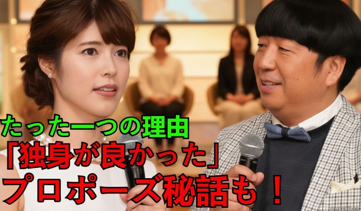 【神田愛花】「独身が良かった」彼女が日村勇紀と結婚を決めた”たった一つの理由” 共演者感動！断った過去のプロポーズ秘話も大公開