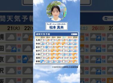 【週間天気】今週の天気は？#通勤タイパ #今週の天気