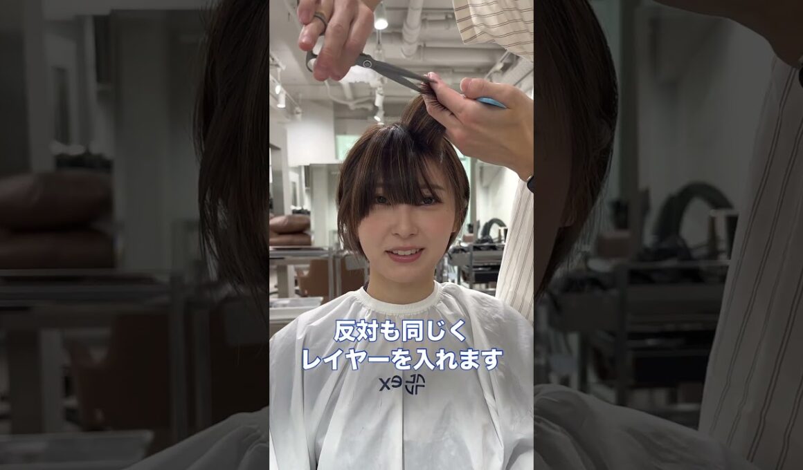 分け目の無い前髪 #美容 #50代ヘア #40代ヘア #ショート #似合わせカット #美容室