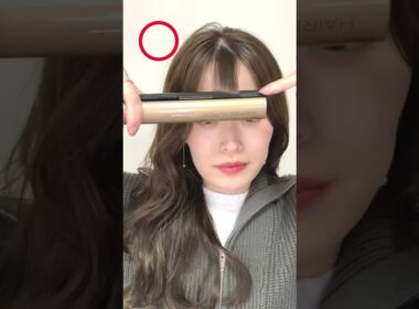 ストレートアイロンで作る丸みのある可愛い前髪♡前髪セットが苦手な人はこれ試してみて！