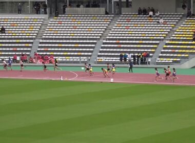20251102144043宮崎県中学秋季共女4×100ｍＲTR 岡富 宮　崎 53.97：小野 柚羽2・宮地 菜沙2・上田 愛菜1・藤田 芽依2