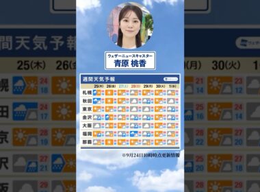 【週間天気】今週の天気は？#通勤タイパ #今週の天気