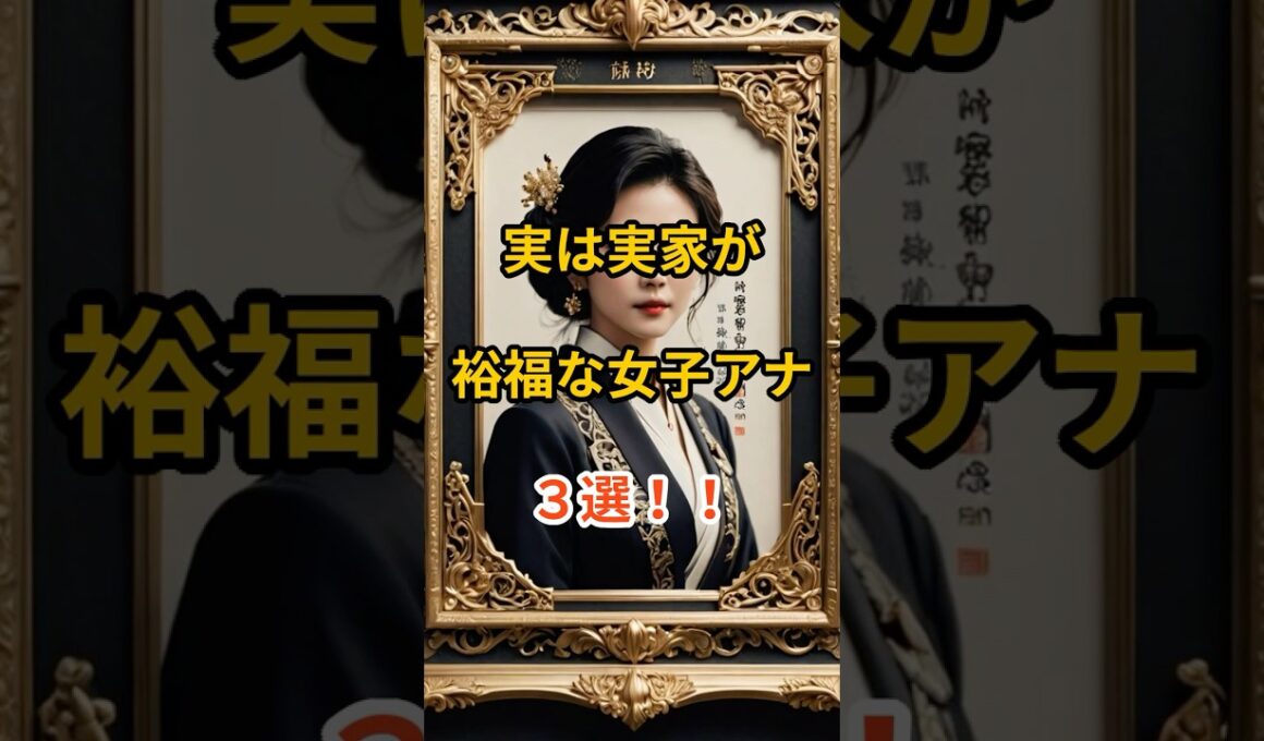 実は実家が裕福な女子アナ３選！！#shorts  #女子アナ #お嬢様 #芸能人の裏側#実はすごい家系 #滝川クリステル #小川彩佳 #山岸舞彩