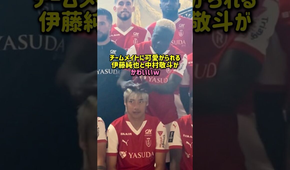 チームメイトに可愛がられる伊藤純也と中村敬斗が可愛いw