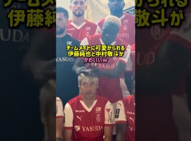 チームメイトに可愛がられる伊藤純也と中村敬斗が可愛いw
